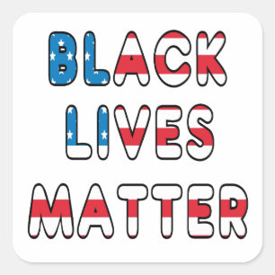 Black Lives Matter BLM Square Sticker