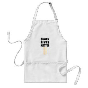 Black Lives Matter BLM three Yellow Stripes Standard Apron