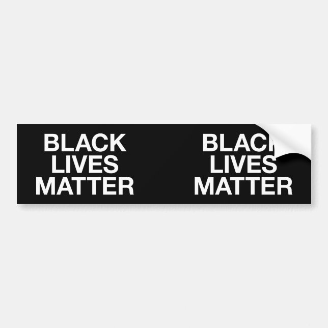 Black Lives Matter Bumper Sticker (Front)