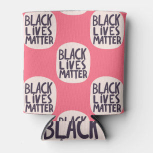 Black lives matter, calligraphic pattern can cooler
