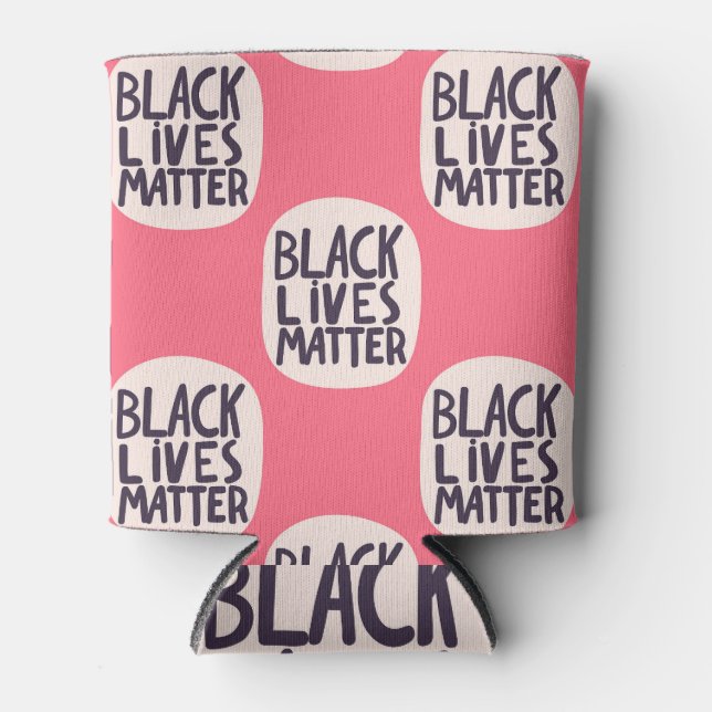 Black lives matter, calligraphic pattern can cooler (Front)