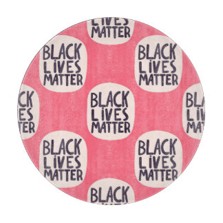 Black lives matter, calligraphic pattern cutting board