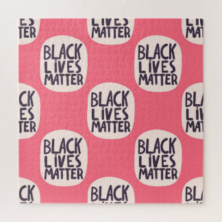 Black lives matter, calligraphic pattern jigsaw puzzle