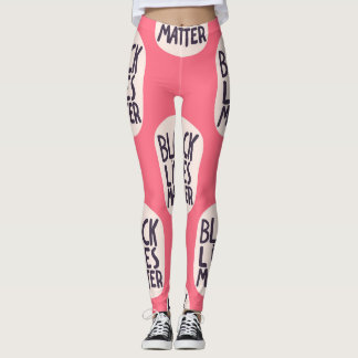 Black lives matter, calligraphic pattern leggings