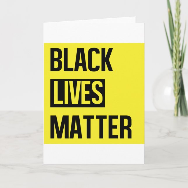 Black Lives Matter Card (Front)