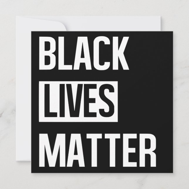 Black Lives Matter Card (Front)
