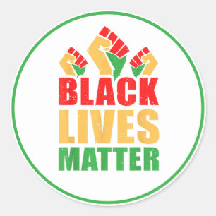 Black Lives Matter Classic Round Sticker