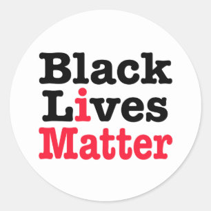 Black Lives Matter Classic Round Sticker