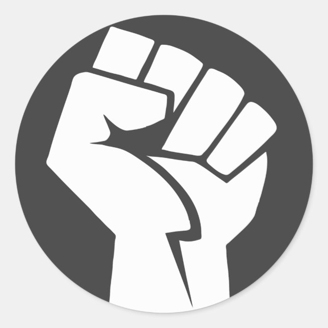 Black Lives Matter    Classic Round Sticker (Front)