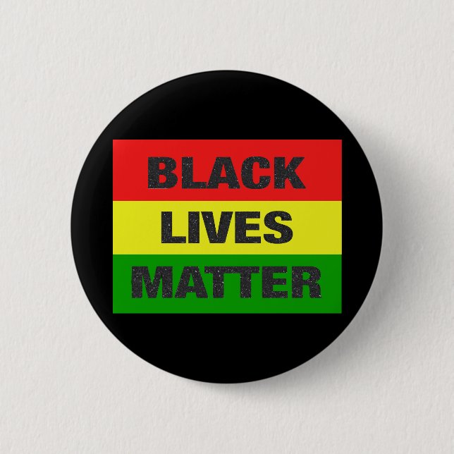Black Lives Matter (colour logo) 6 Cm Round Badge (Front)
