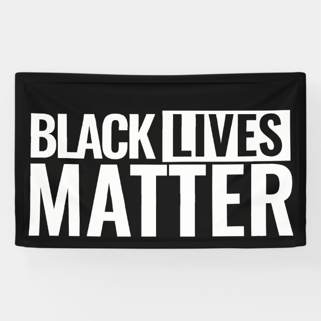 Black lives matter custom bold eyecatching banner (Horizontal)