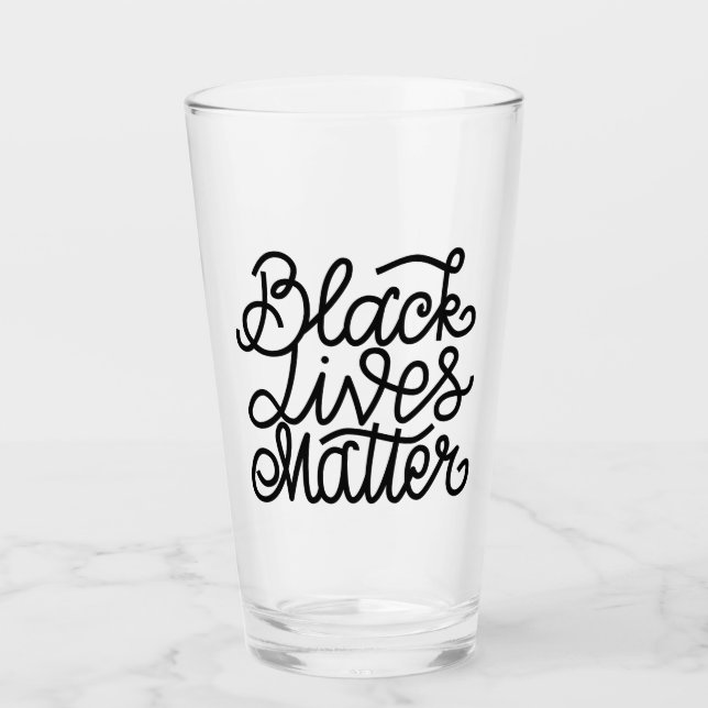 Black Lives Matter Glass (Front)