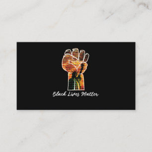 Black Lives Matter Graffiti Equality Empowered Business Card