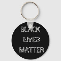 Black Lives Matter Keychain Lanyard Round Button