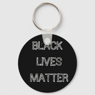 Black Lives Matter Keychain Lanyard Round Button