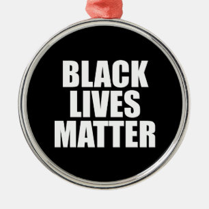 Black Lives Matter Metal Tree Decoration