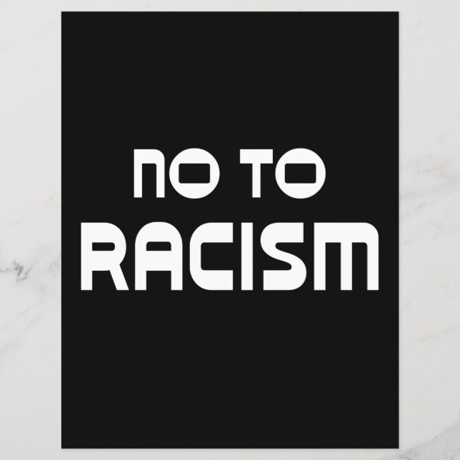 Black Lives Matter No To Racism (Front)