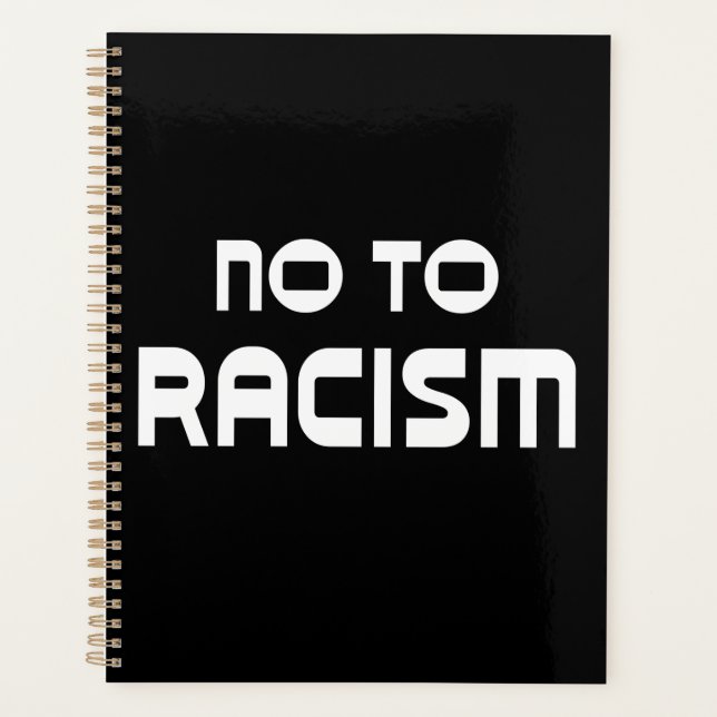 Black Lives Matter No To Racism Planner (Front)