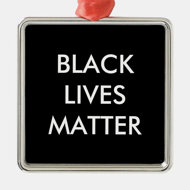 Black Lives Matter Ornament (Front)
