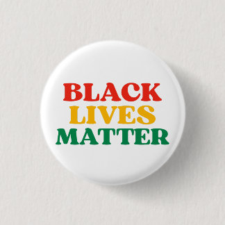 Black Lives Matter Ornament 3 Cm Round Badge