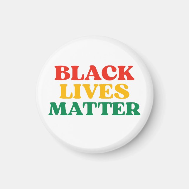 Black Lives Matter Ornament Magnet (Front)