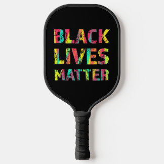 Black Lives Matter Painting 01 Editable Colour Pickleball Paddle