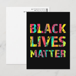 Black Lives Matter Painting 01 Take A Stand Postcard