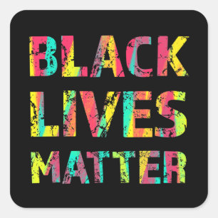 Black Lives Matter Painting 01 Uprising Colorful Square Sticker