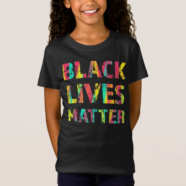 Black Lives Matter Painting 01 Uprising Colourful T-Shirt (Front)