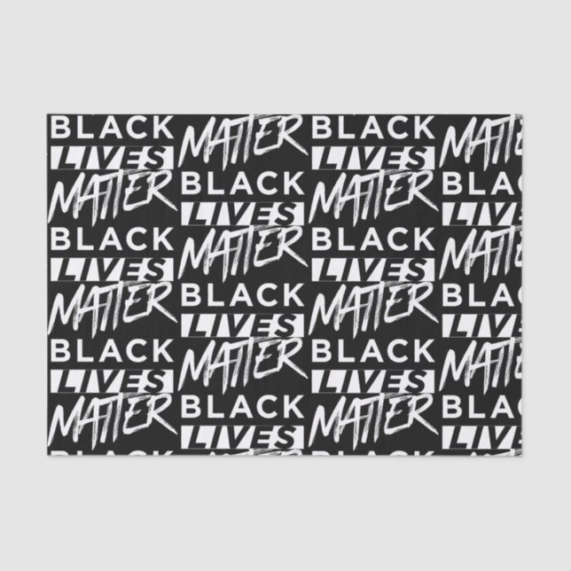 Black lives matter pattern tissue paper (Front)