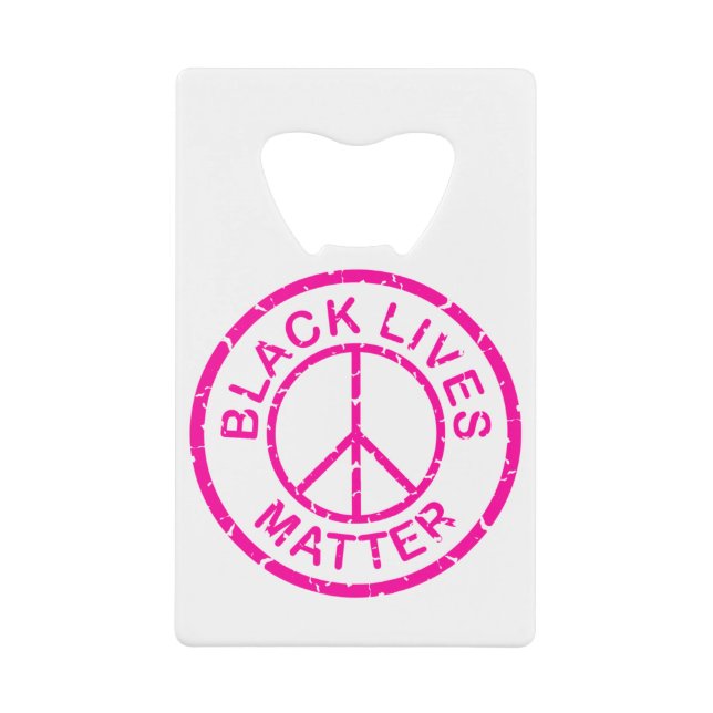 black lives matter peace sign pink (Front)