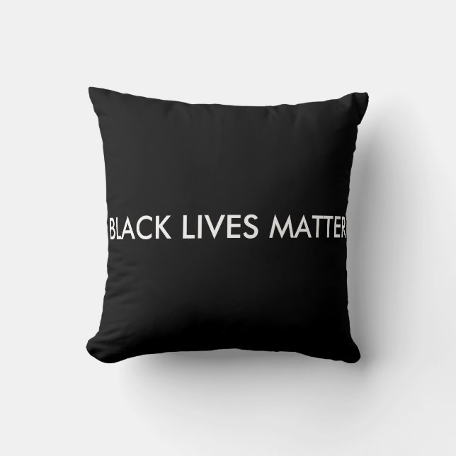 Black Lives Matter Pillow, BLM Cushion (Front)