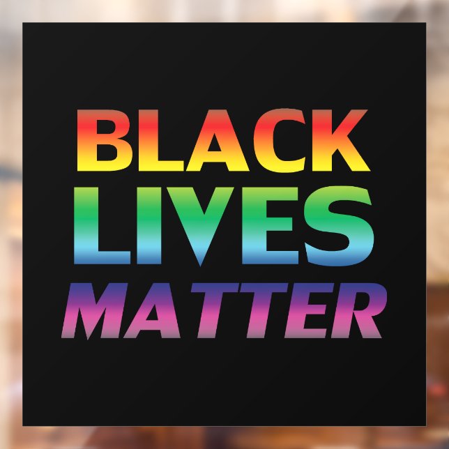 Black Lives Matter rainbow typography lgbt black (Sheet 2)
