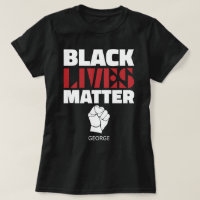 Black Lives Matter Raised Fist Customised Name
