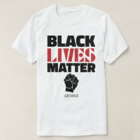 Black Lives Matter Raised Fist Name Personalised