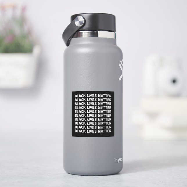 Black Lives Matter repeating text block (HydroFlask)