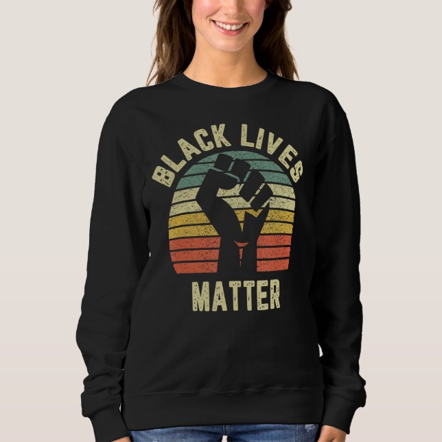 Black Lives Matter Shirt Cool Retro for BLM 1 (Front)
