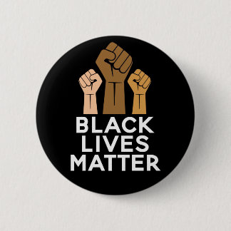 Black Lives Matter - Solidarity Fist Pump 6 Cm Round Badge