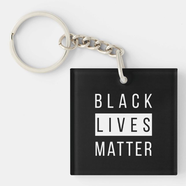 Black Lives Matter SQ Key Ring (Front)