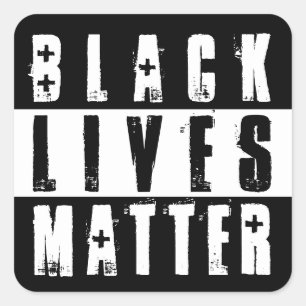 BLACK LIVES MATTER SQUARE STICKER