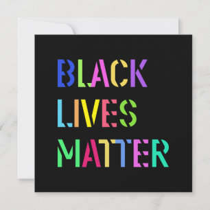 Black Lives Matter Stencil 01 Editable Colour