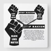 Black Lives Matter Stop Racism Classic White
