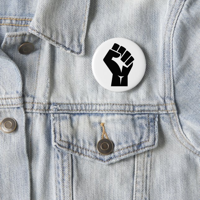 Black Lives Matter Symbol 6 Cm Round Badge (In Situ)