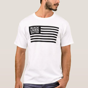 Black Lives Matter T-Shirt With USA Flag