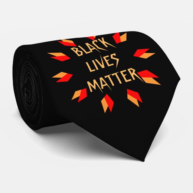 Black Lives Matter Tie (Rolled)