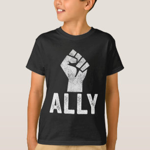 Black Lives Problem Ally Fist Blm Support T-Shirt