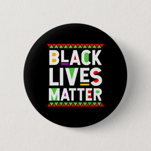 Black Lives Problem Black History Month Celebratio 6 Cm Round Badge