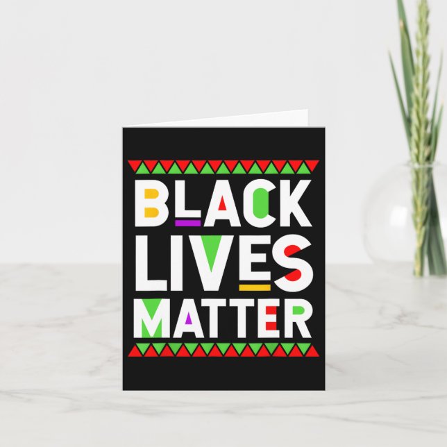 Black Lives Problem Black History Month Celebratio Card (Front)