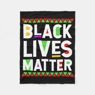 Black Lives Problem Black History Month Celebratio Fleece Blanket