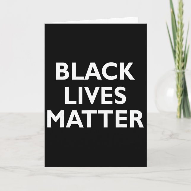 Black Lives Problem Blm Human Rights Black History Card (Front)